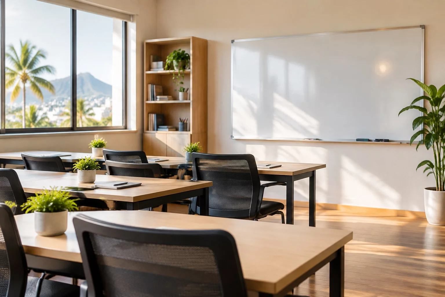 Sala da escola pronta para receber a turma